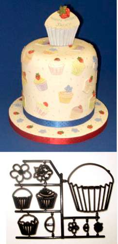 Cupcakes Patchwork Cutter Set - Click Image to Close